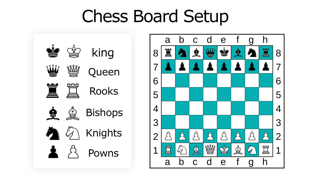 chess board setup